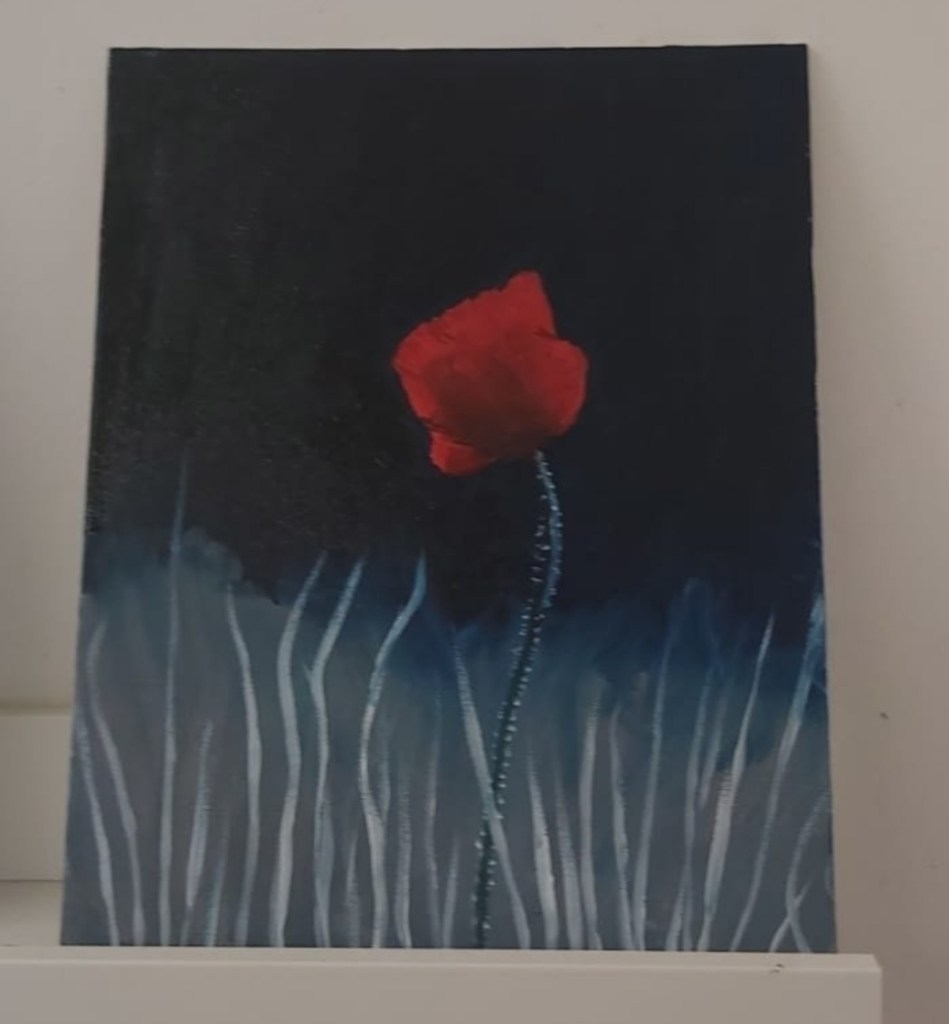 Und der Frühling wird kommen... und Mohnblumen werden blühen" /"And spring will come... and poppies will bloom"